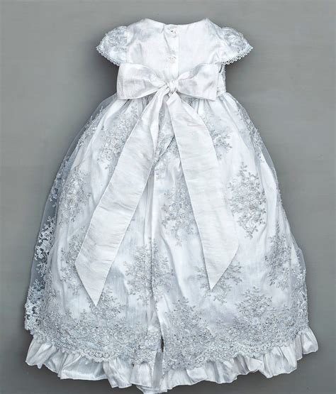 Burbvus Christening Gown Girl Baby Lace Gown Etsy Christening Gowns