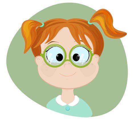 Cartoon Clever Girl Glasses Stock Illustrations 325 Cartoon Clever Girl Glasses Stock