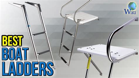 Boat Ladders 4 Step Folding Removable Load 150kg Stainless Steel