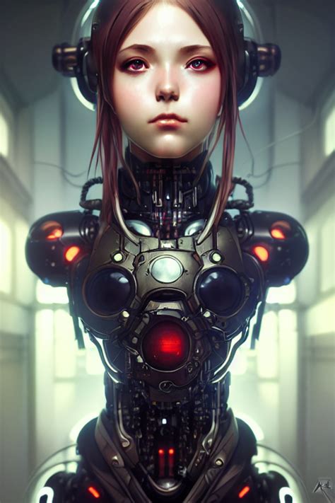 Krea Ai Ultra Realistic A Cybernetic Anime Girl Sci Fi