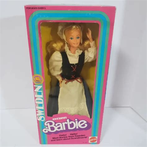 1982 mattel sweden swedish barbie doll 4032 1st edition dolls of the world 37 99 picclick