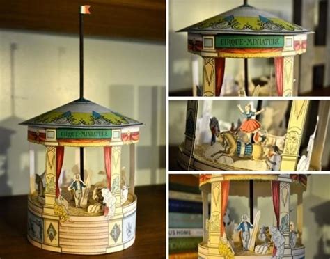 Little Vintage Circus Paper Model By H Is For Handmade Paper Models