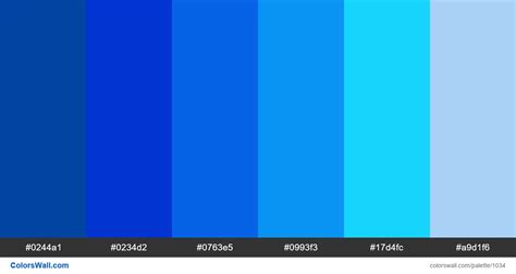 Energy Blue Colors Palette Hex Rgb Codes