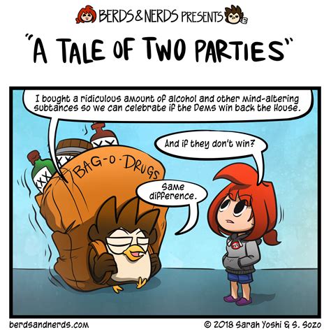 a tale of two parties — berds and nerds comics updates mondays and thursdays