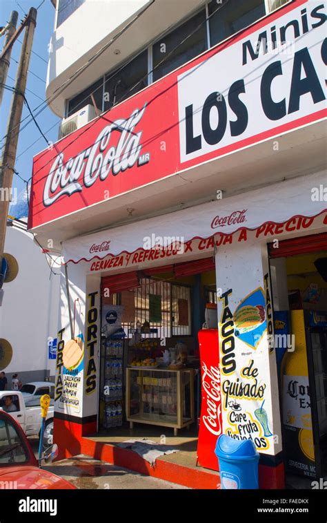 Corner Convenience Store In Acapulco Mexico Stock Photo Alamy