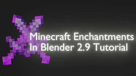 How To Make A 3d Enchanted Netherite Sword In Blender Modeling