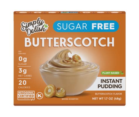 Simply Delish Sugar Free Keto Butterscotch Pudding 17 Oz Kroger