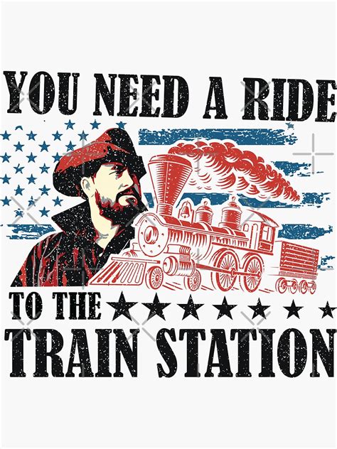 You Need A Ride To The Train Station Sticker By Skynassim Redbubble