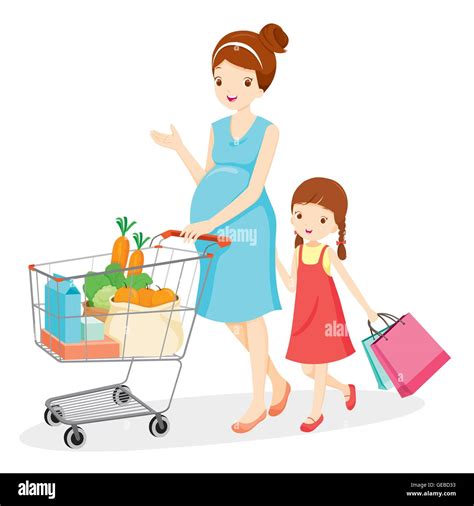 Niños Comprando Supermercado Imágenes Vectoriales De Stock Alamy