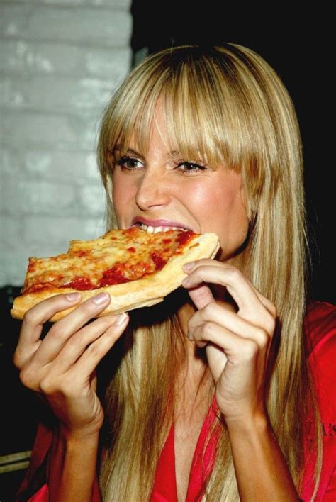 Pin On Models Eating Pizza