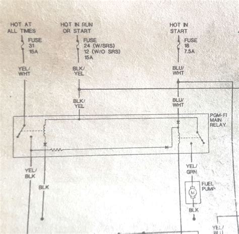 1997 Honda Accord Fuel Pump Wiring Diagram Check The Honda Main Relay