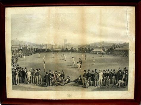 Sold Price Cricket Engraving Sussex Kent At Brighton Invalid