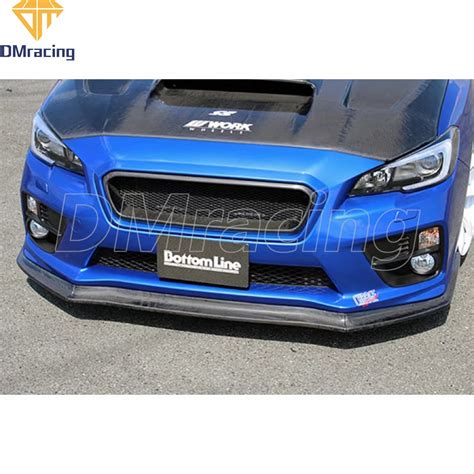 Chargespeed Bottomline Style Carbon Fiber Front Bumper Lip For Subaru