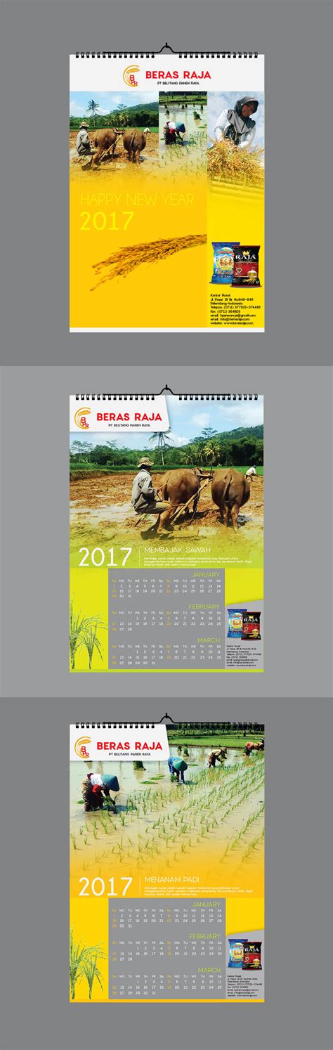 Sribu Desain Kalender Desain Kalendar Untuk Produk Beras