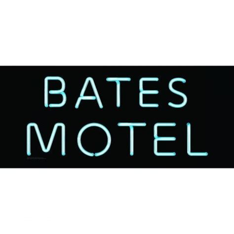 Bates Motel Logo Tin Sign Bates Motel Bates Bates Hotel