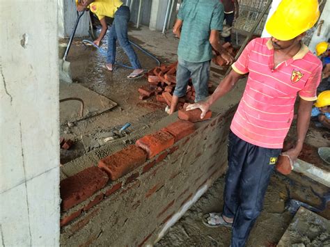 How To Build A Brick Wall Bricklaying In Construction Basic Civil