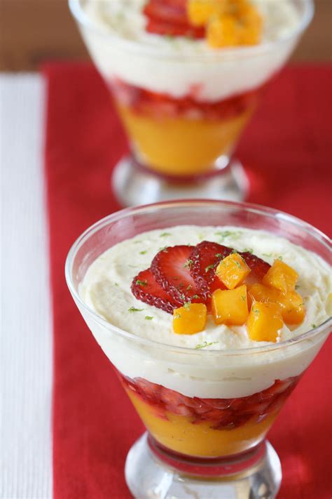 Strawberry Mango Verrine Dessert First