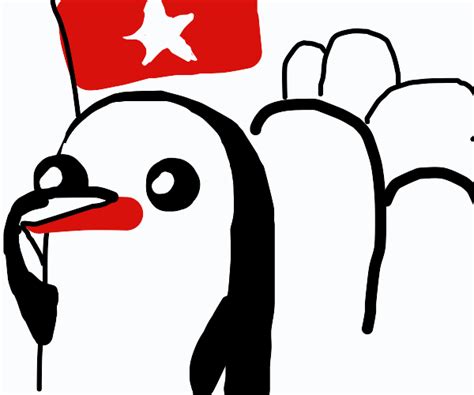 Communist Penguin Army Drawception