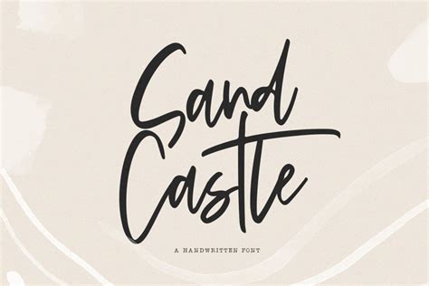 Sandcastle A Handwritten Script Font 248100 Handwritten Font