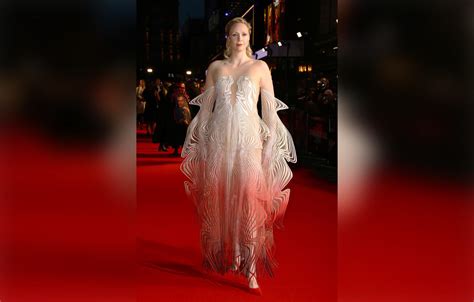 Gwendoline Christie Revealing Dress At Movie Premiere