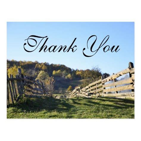 Countryside Thank You Card Thank You Cards Countryside
