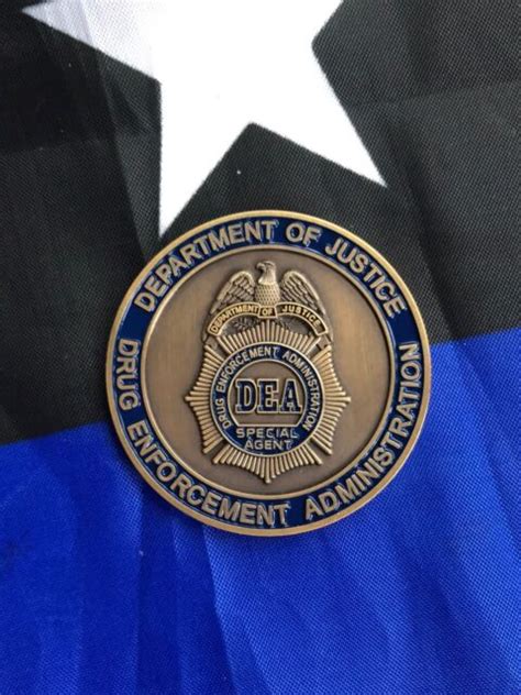 100 Yrs Federal Drug Law Enforcement Doj Dea Centennial Challenge Coin