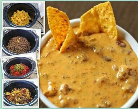 See recipes for spicy rice with spinach and velveeta cheese too. Crockpot hamburger cheese dip in 2019 | Hamburger cheese dips, Crock pot dips, Cooking recipes