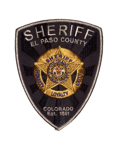 E5672 El Paso County Sheriff Co The Emblem Authority
