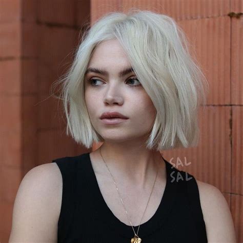 30 Short Bob Platinum Blonde Hair Asafrustams