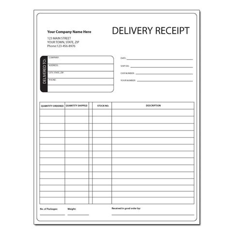 Courier Invoice Custom Printed DesignsnPrint