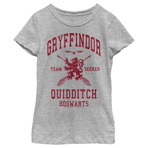Girls Harry Potter Gryffindor Quidditch Team Seeker Graphic Tee