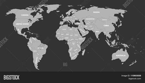 Political Map World Vector And Photo Free Trial Bigstock