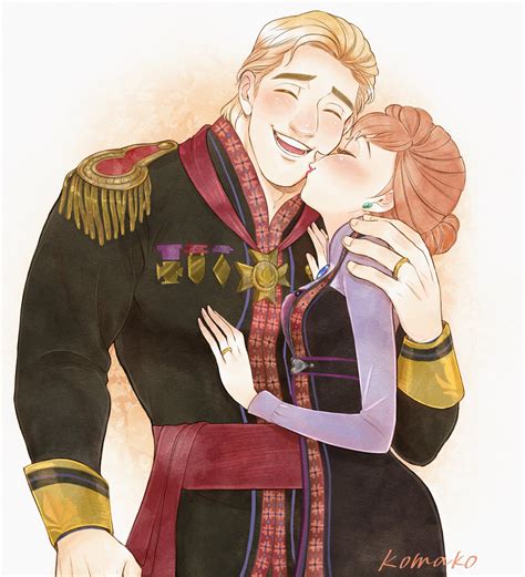 anna and kristoff wearing queen iduna and king agnarr s outfits so far this is one of the best