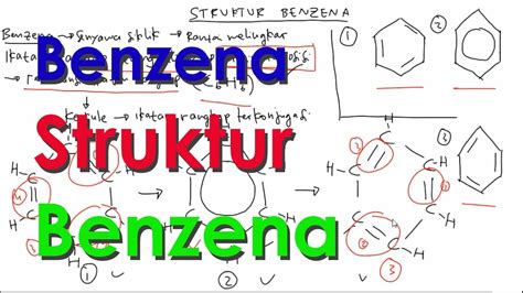 Struktur Rantai Pada Senyawa Benzena Materi Benzena YouTube