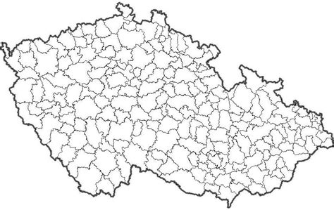 Slepá Mapa Okresů Mapa