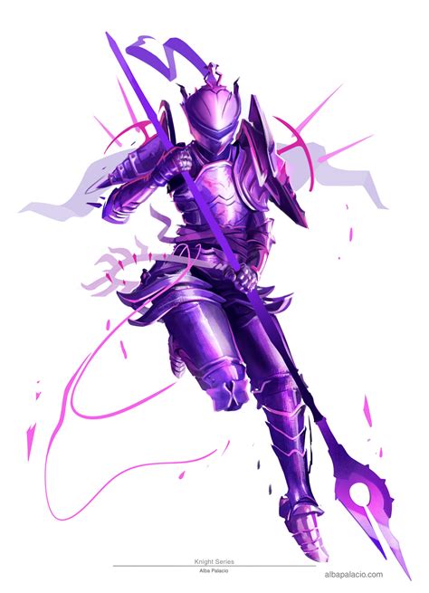 Artstation Purple Knight Series