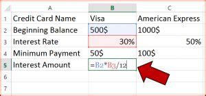 The video above walks you through that process in detail, but here's a general overview of depending on whether your issuer compounds interest daily or monthly, your actual interest charge might differ slightly from this calculated amount. Calculating credit card interest with Excel | MyCheckWeb.Com
