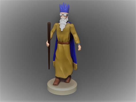 Runescape Osrs Old Wise Man Figurine Etsy