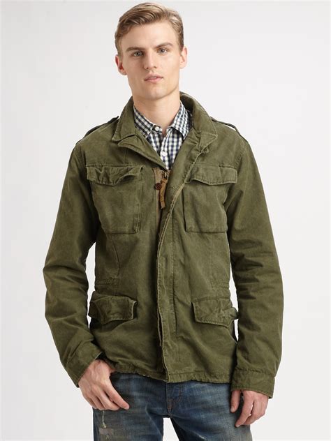 Lyst Scotch And Soda Military Jacket In Green For Men