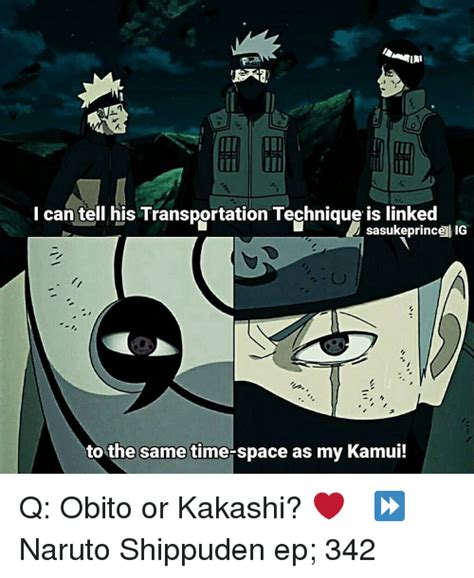 I Can Tell His Transportation Technique Is Linked Ig Sasuke Prince To