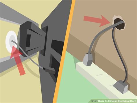 How To Hide An Electrical Cord 9 Steps With Pictures Wikihow