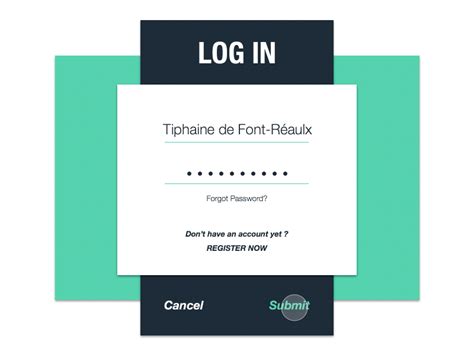 Log In By Tiphaine De Font Réaulx On Dribbble
