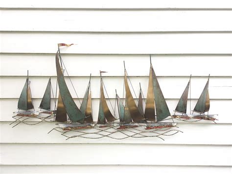 1969 Curtis Jere Signed Mixed Metal Wall Mounted Sculpture Etsy
