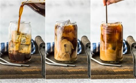French Vanilla Iced Coffee With Homemade Vanilla Syrup Recipe The
