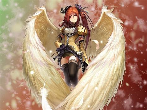 Anime Girl With Wings Nữ Nhân Vũ Trụ Trên Trang Giấy Brandiscrafts com