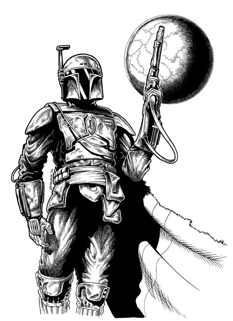 Bounty Hunter Coloring Page