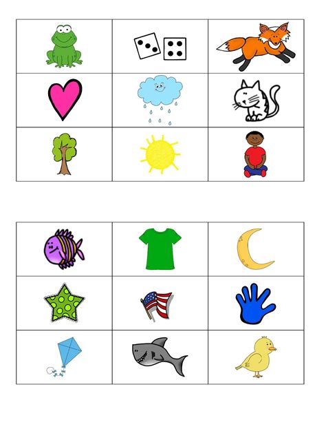 Phoneme Segmentation Fluency Practice Cards Kindergarten Worksheets