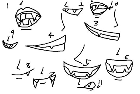 Vampire Teeth Drawing Chart By Clover San311 On Deviantart