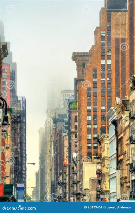 Old Buildings On Broadway In New York City Stock Image Image Of
