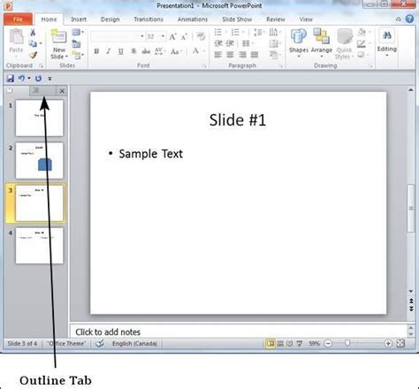 Insert a tab in a table cell. Работа с набросками в Powerpoint 2010 - CoderLessons.com